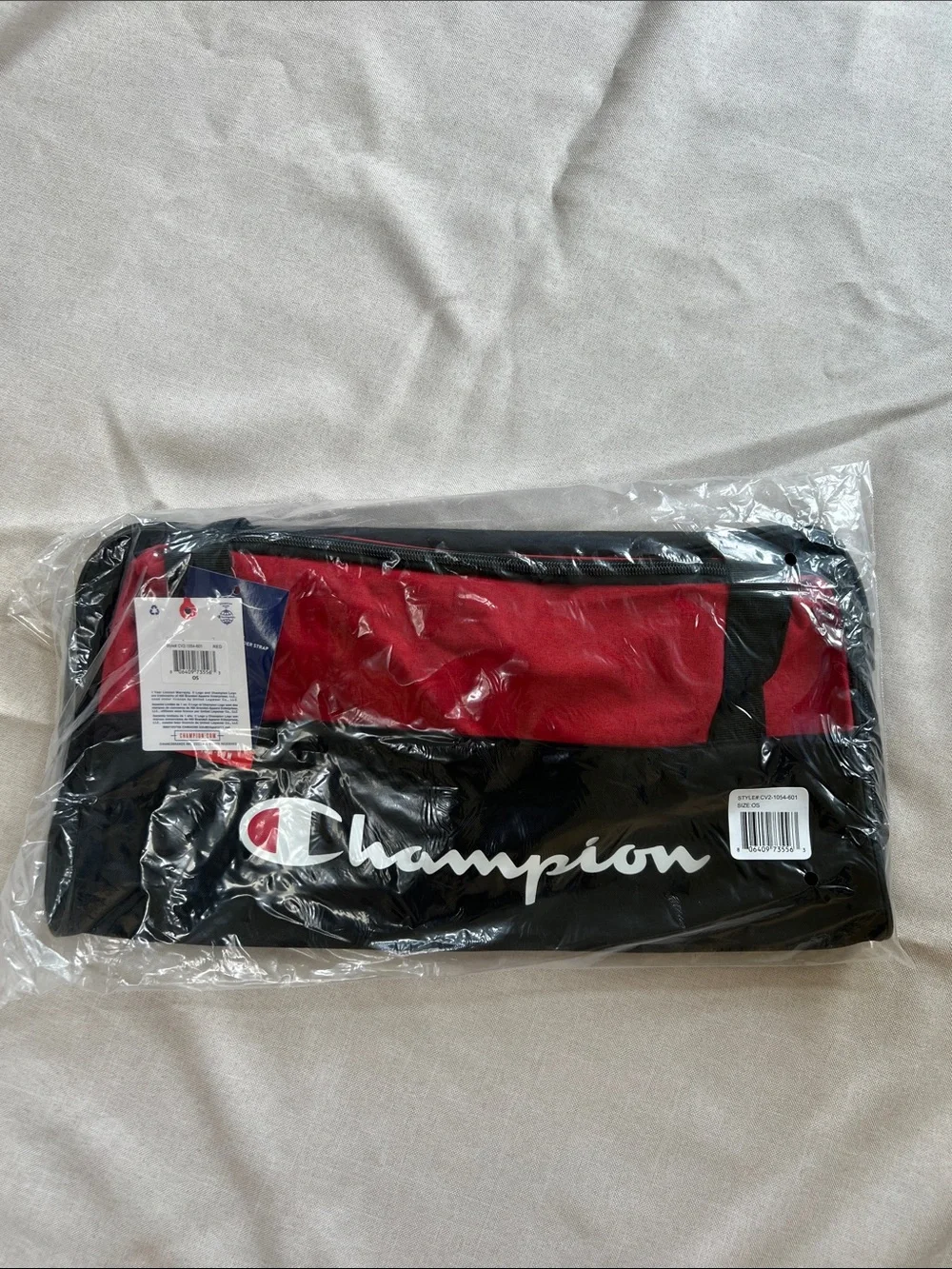 Champion Prologue Duffel Bag Black & Red Brand New